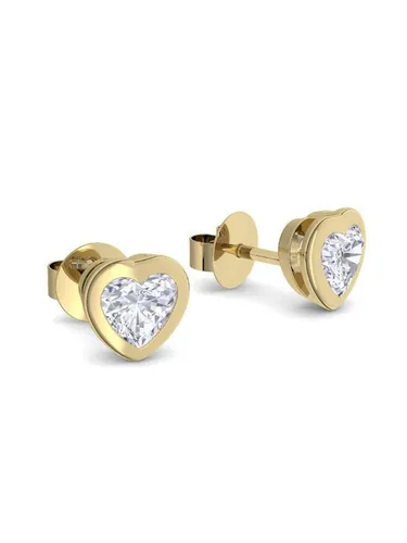 Amoonic Paar Ohrstecker Herz Ohrstecker Silber 925 Damen Herz Ohrringe mit Zirkonia Geschenk (inkl. Schmucketui), Ohrstecker in Silber, Gold oder Rosegold vergoldet Geschenk Freundin