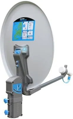 Maxview Precision ID 65 cm Twin mit Sat-ID - Hochwertige SAT-Antenne - SAT-Antenne mit Twin-LNB für den Empfang von zwei Satellitenprogrammen, ideal für flexibles Fernsehen und perfekte Signalqualität.