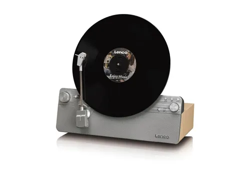 Lenco Ls Series Lsa 071 Plattenspieler - Eleganter Plattenspieler in Silber und Holz, ideal für Liebhaber von Vinyl mit hochwertigem Klang und stilvollem Design.