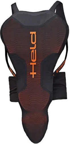 Held Exosafe Rückenprotektor in Größe L, schwarz-orange für Männer - Motorradschutzkleidung mit Mesh-Einsätzen für optimale Atmungsaktivität und einem hautfreundlichen, schweißabsorbierenden Textil-Meshbezug für höchsten Tragekomfort.