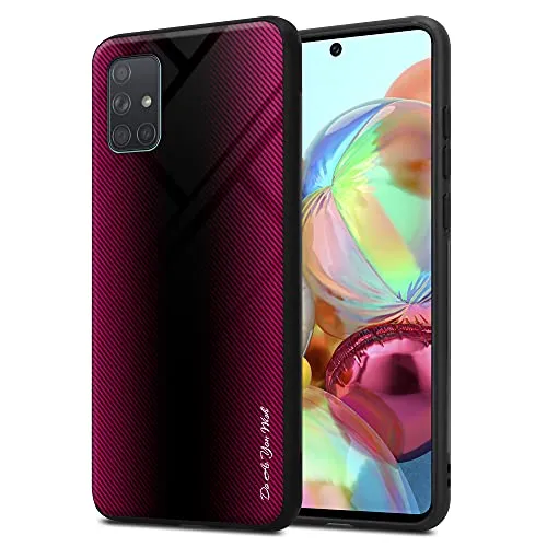 Cadorabo Hülle kompatibel mit Samsung Galaxy A71 4G Schutzhülle TPU Silikon Case Glas Slim Kratzfest Weiche Gummi mit Rundumschutz Case Hülle für Galaxy A71 4G in Pink