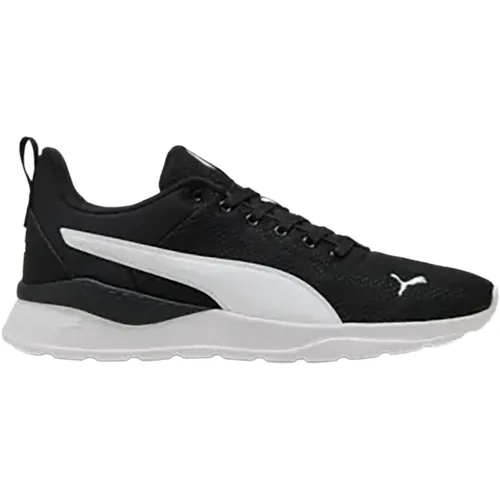 PUMA Anzarun Lite Sneakers für Erwachsene, Gr. 38 - Stylische Sneakers in Schwarz-Weiß mit atmungsaktivem Mesh-Obermaterial und bequemer SOFTFOAM+ Einlegesohle – perfekt für Fitness und Alltag.
