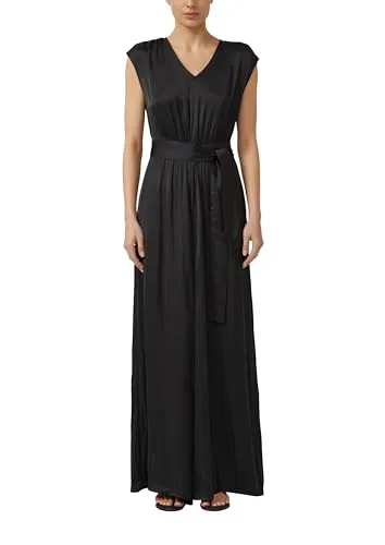 s.Oliver Satin-Jumpsuit mit Extra Wide Leg in schwarz von s.Oliver