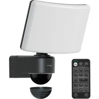 Oktaplex Cali Außenstrahler mit Bewegungsmelder und Fernbedienung Warmweiß IP65 Anthrazit mit Master Funktion