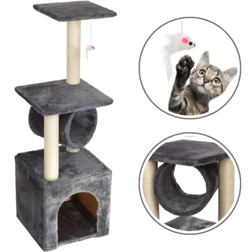 Kratzbaum Spielbaum für Katzen Sisal große Katzen Kletterbaum 90cm