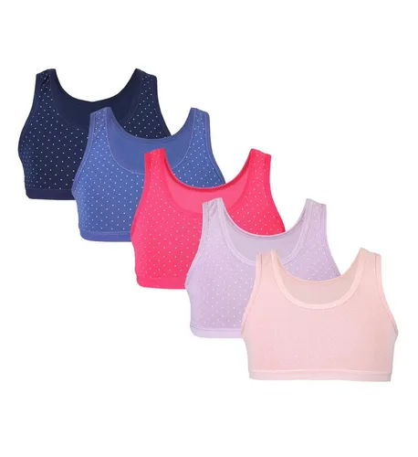 TupTam Bustier TupTam Mädchen Bustier mit breiten Trägern 5er Pack