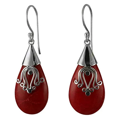 ISLAND PIERCINGS Edle 925er Silber Damen Ohrringe Hänger Tropfen Design Handarbeit SER220