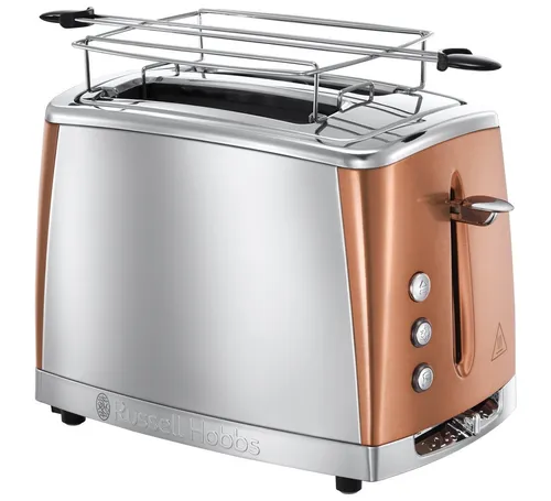 Toaster Luna 24290-56 - Toaster für 2 Scheiben, elegantes Design aus Kupfer und glänzendem Edelstahl, perfekt für ein stilvolles Frühstück.
