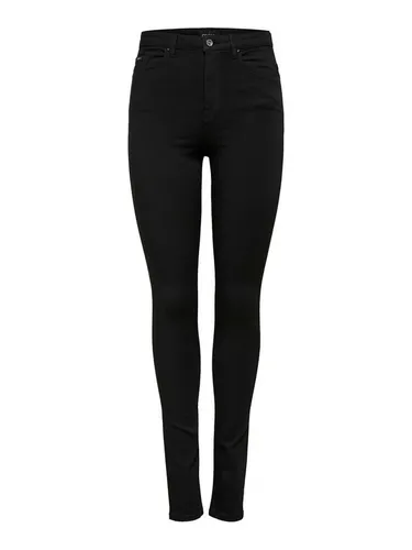 ONLY FOREVER BLACK LIFE HW SK SOO796C - High Waist Skinny Jeans - Jeans mit High Waist und Skinny Fit, ideal zum Kaschieren kleiner Problemzonen. Hergestellt aus 91% Modal für einen bequemen Tragekomfort und perfekten Sitz.