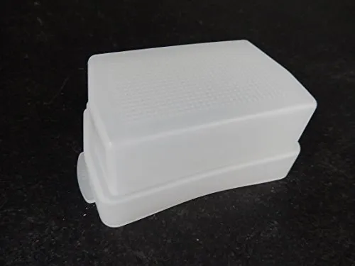 vhbw Blitz-Diffusor kompatibel mit Canon Nissin DI466 Blitz, Kamera - Kunststoff Weiß, 4,4 x 6,9 cm