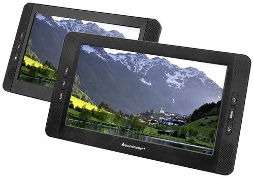 soundmaster PDB1850SW Tragbarer DVD-Player 10.2 Zoll - CD & DVD Wechsler mit DISC-Abspielfunktion, USB und SD/MMC Kartenleser für flexible Unterhaltung unterwegs.