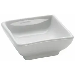 Maxwell & Williams Square Dipschale Eckig, Schale, Schälchen, Snackschale, Porzellan, Weiß, 40 ml, 7 cm, Z857