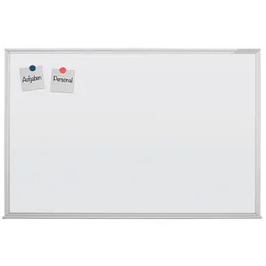 Magnetoplan 1241188 Whiteboard 120 x 300 - Präsentation - Lackierte Oberfläche für Notizen, ideal für regelmäßigen Gebrauch. Modernes Design mit abgerundeten Ecken und durchgehender Ablageschale. 5 Jahre Garantie auf die Oberfläche!