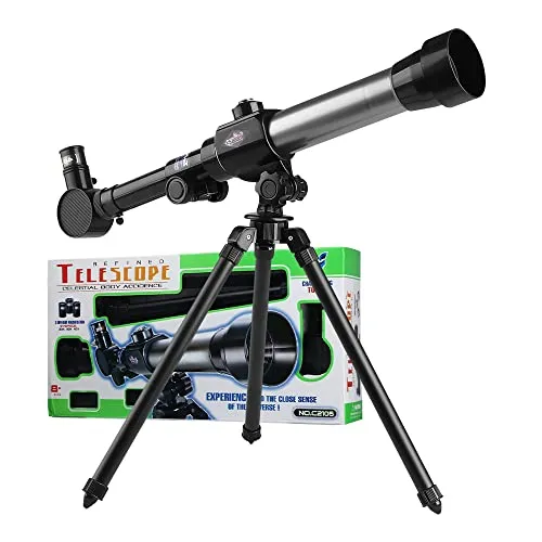 HONPHIER Kinder Teleskop Kinderspielzeug 20X-30X-40X Astronomisches Kinder Fernrohr Teleskop mit Tripod Wissenschaft Spielzeug Telescope für Kinder, Anfänger