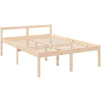 Produktbild vidaXL Seniorenbett 120x200 cm aus Massivholz Kiefer