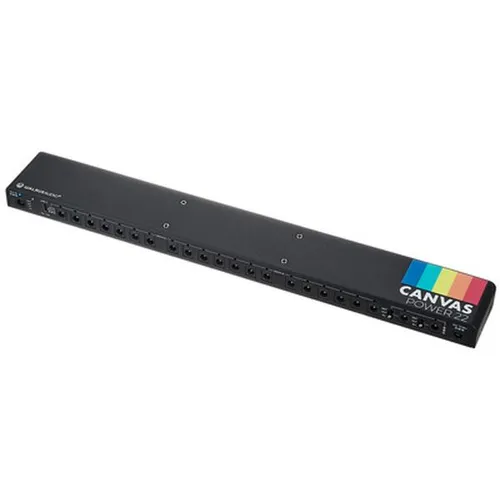 Walrus Audio Canvas Power 22 - Modulares Netzteil für Pedalboards mit 22 isolierten Ausgängen, ultraschlankem Design und USB-C Anschluss für mobile Geräte. Ideal für Musiker, die eine geräuscharme und zuverlässige Stromversorgung suchen.