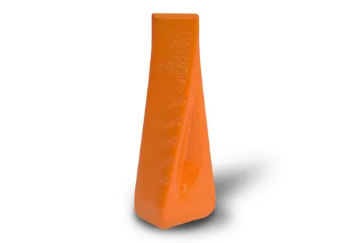 EBERTH Holzspalter Spaltkeil aus Stahl Größe 4 x 6 x 19 cm, Drehspaltkeil zum einfachen, sicheren Holz Spalten, Holzspaltkeil