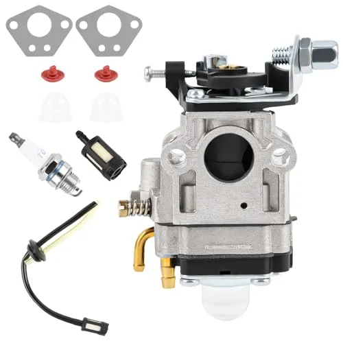 Vergaser für Motorsense 52 cc 49 cc 43 cc Motor Vergaser mit Dichtung Carbu-Set mit Dichtung Kettensäge Vergaser Kit für 52cc 49cc 43cc Rasenmäher Trimmer Vergaser Kits mit Dichtung für Heckenschere