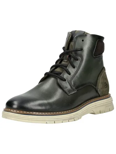Bullboxer Stiefelette Leder/Textil Schnürstiefelette grün 41 EU - Modische Schnürstiefelette aus Leder/Textil in trendigem Grün. Ideal für den Alltag, mit 4 cm Blockabsatz und robuster Gummisohle für besten Tragekomfort.