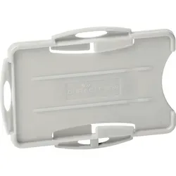 DURABLE Ausweishalter 10ST für 2 Karten grau 8989 10 ECO - Namensschilder - Robuste Ausweishalter für bis zu 2 Karten, ideal für Messen und Veranstaltungen, um Ihre Identität professionell zu präsentieren.