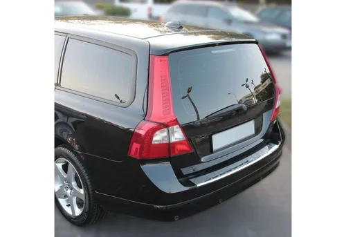 RECAMBO Ladekantenschutz für VOLVO V70 III - Abdeckblenden aus 100% rostfreiem Edelstahl, idealer Schutz für Ihre Stoßstange mit exklusiver Optik und perfekter Passform.