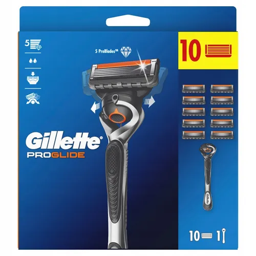Produktbild Gillette ProGlide Rasierer + 10 Rasierklingen