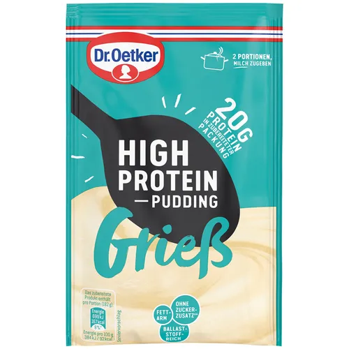 Produktbild Oetker High Protein Pudding Grieß 0,065 Kg