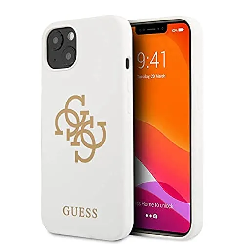 Guess Silikon Hard Case für Apple iPhone 13 mini - Weiß - Taschen & Schutzhüllen, hochwertiges Silikonmaterial für optimalen Schutz und elegantes Design, perfekt für das iPhone 13 mini.