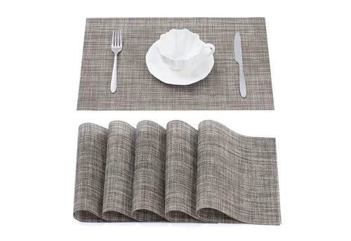 Simurq Platzset - Tischsets Abwaschbar / Rutschfest und Waschbar, (Platzdeckchen in 45x30 cm - Tischunterlage -, 6-St., Set mit 4 oder 6 Tischsets), Tischuntersetzer für Esszimmer und Küche