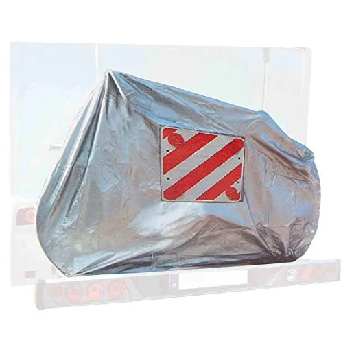 deiwo Fahrradschutzhülle für 2 Fahrräder, Warntafel-Einschubtasche, Oxford Gewebe, Gummizug, extra stabil