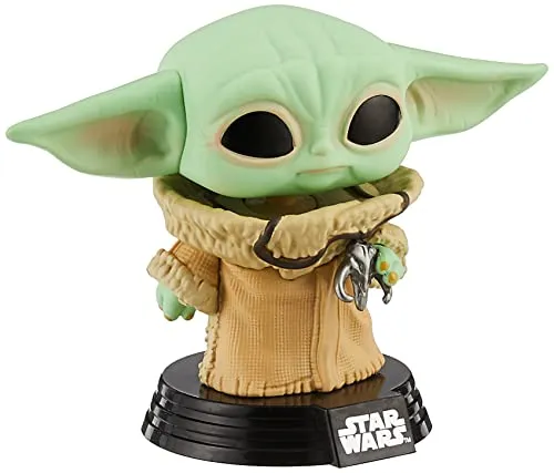 Funko POP! Star Wars: The Mandalorian-Grogu (The Child, Baby Yoda) mit Necklace - (Amazon EXCLUSIVE) - Amazon-Exklusiv - Vinyl-Sammelfigur - Geschenkidee - Offizielle Handelswaren - TV Fans