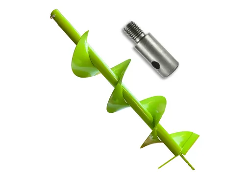 WERHE Erdbohrer für Bohrmaschine mit M14 Adapter ⌀200 mm, 80 cm Länge - Erd- & Pfahlbohrer, ideal für schnelle Bodenarbeiten mit einer beeindruckenden Bohrtiefe von 80 cm.