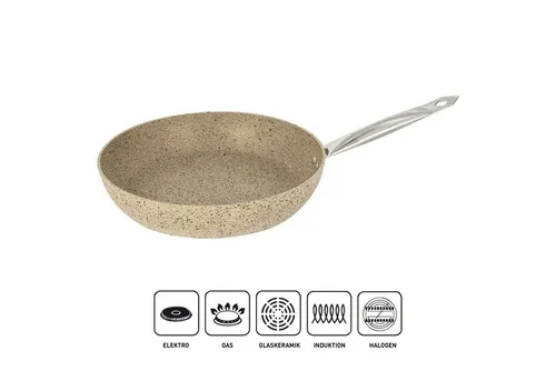 KVOTA Bratpfanne 26 cm aus hochwertigem Aluguss mit Granitbeschichtung Induktion
