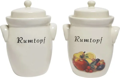 Rumtopf Ton 5 L cremefarben von Weitere