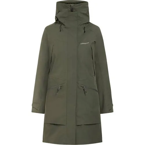 Didriksons Damen Ilma 8 Parka - Sportlicher Regen-Parka in Grün - Funktionsjacken: Sportlicher und schicker Regen-Parka, ideal für Alltag und Freizeit, hält Sie trocken und stylish.