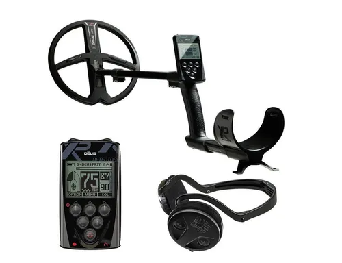 XP Metalldetektor DEUS X35 28 RC mit WSA Kopfhörern - Ortungsgeräte mit BOOST-Modus für verbesserte Tiefenleistung, ideal für professionelle Schatzsucher.