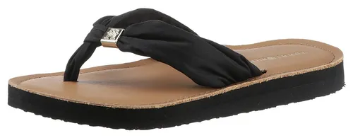 Tommy Hilfiger TH ELEVATED BEACH SANDAL - Wanderschuhe mit TH-Schmuckelement, bequemer Sommerschuh für entspannte Tage am Strand oder in der Stadt.
