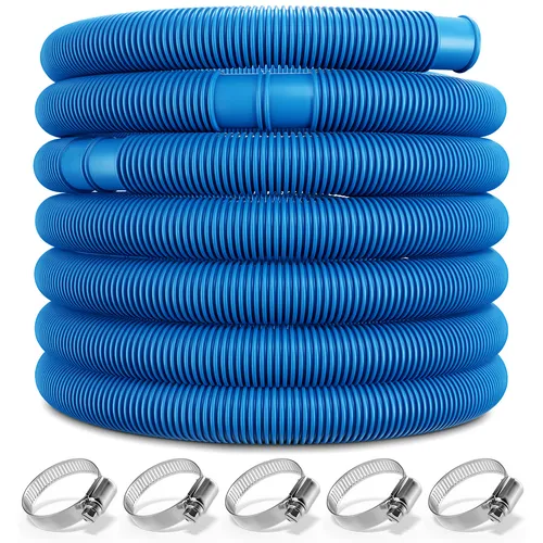 DeubaXXL DE Poolschlauch Blau Ø32mm 6m - Hochwertiger Poolschlauch von MONZANA® für vielseitige Anwendungen im Poolbereich. Druckfest, UV-beständig und flexibel – ideal für den Anschluss von Filterpumpen und Reinigungseinheiten.