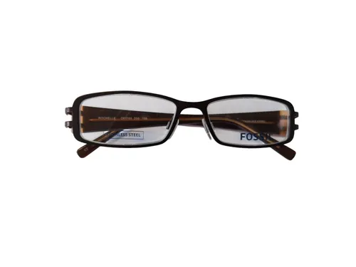 Fossil Korrektionsfassung Brille Metall Braun 50/16/135 - OF1165200 - Elegantes Brillengestell aus robustem Metall, ideal für den täglichen Einsatz. Die braune Farbe und die präzisen Maße sorgen für einen stilvollen Look und perfekten Sitz.