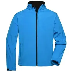 Herren Softshell Jacke JN135, aqua-blau, Größe L - Funktionale Funktionsjacke aus atmungsaktivem Softshell-Material, ideal für Outdoor-Aktivitäten und Freizeit.