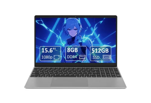 Molegar 15,6 Zoll Laptop mit Intel Celeron N5095 - Leistungsstarker Laptop mit 8 GB RAM und 512 GB SSD für schnelles Arbeiten. Das 15,6 Zoll FHD Display bietet brillante Bilder. Ideal für Studenten und unterwegs, leicht und kompakt.