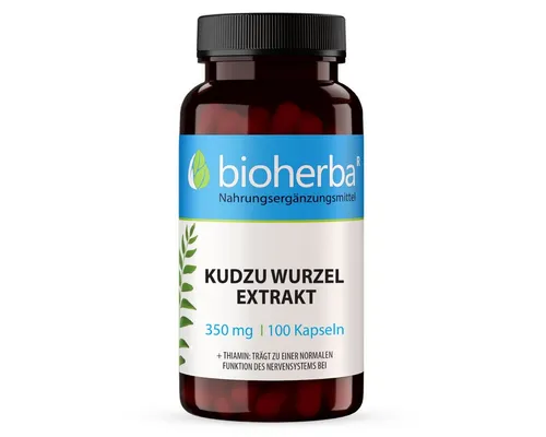 BIOHERBA R Bioherba Kudzu Wurzel Extrakt 350 mg 100 Kapseln Nahrungsergänzungsmittel, 1 er