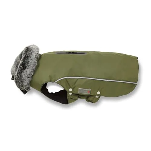 Wolters Hundemantel Winterjacke Amundsen - Olive, 32 cm Rückenlänge - Sonstiger Hundebedarf, warmer und stylischer Schutz für Ihren Hund bei kaltem Wetter, ideal für aktive Hunde.