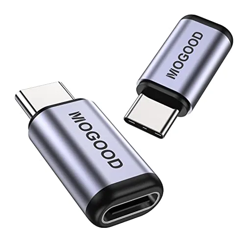 MOGOOD USB C Männlich an weiblichem Adapter, Unterstützung von 100W schneller Aufladung 40 Gbit/s Datenübertragung 8K@60Hz Videoausgabe für USB4, Thunderbolt 4/3, Laptop, Dampfdock, Switch, Tablet