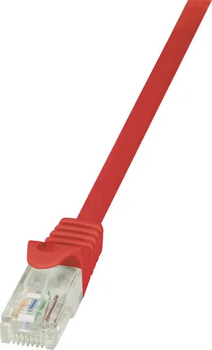 LogiLink 3m Cat.6 U/UTP, 3 m, Cat6, U/UTP (UTP), RJ-45, RJ-45, Rot