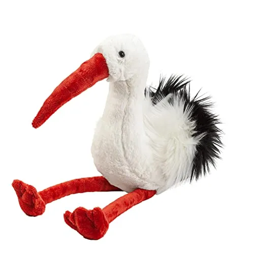 Kuscheltier Storch 39 cm - Plüschtier für Babys, kuschelweicher Plüsch und ideales Geschenk zur Geburt oder Baby-Shower