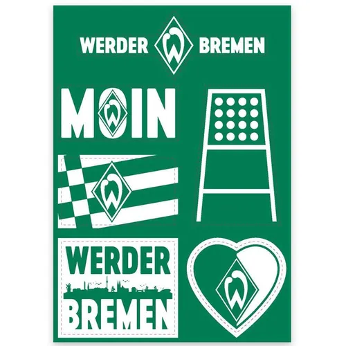 SV Werder Bremen Aufkleber Sticker 6er-Set Autoaufkleber Bremen Fanartikel Shop