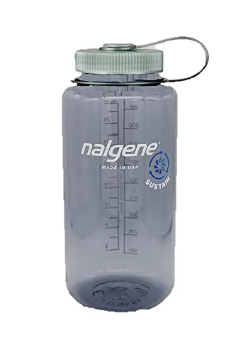 Nalgene Flasche 'Everyday Weithals' - 1 L, grau, Deckel grau-Silber
