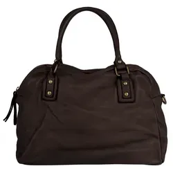 Shopper SAMANTHA LOOK - Echt Leder Handtasche, Made in Italy - Stylische Handtasche aus 100% Rindleder mit praktischem Stauraum und 2 Hauptfächern. Perfekt für den Alltag, vielseitig tragbar als Umhängetasche oder Handtasche.