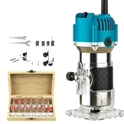 Oberfräse 800 W mit 15-teiligem Set, 30000 U/min